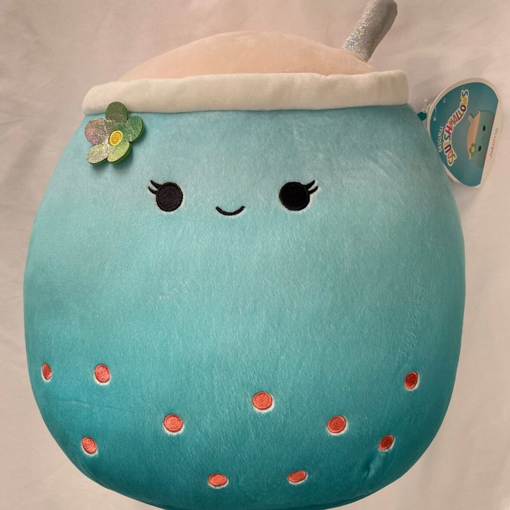 NEW "Jakarria" The Blue Boba Tea Squishmallow Official Kellytoy Soft Squishy 11"